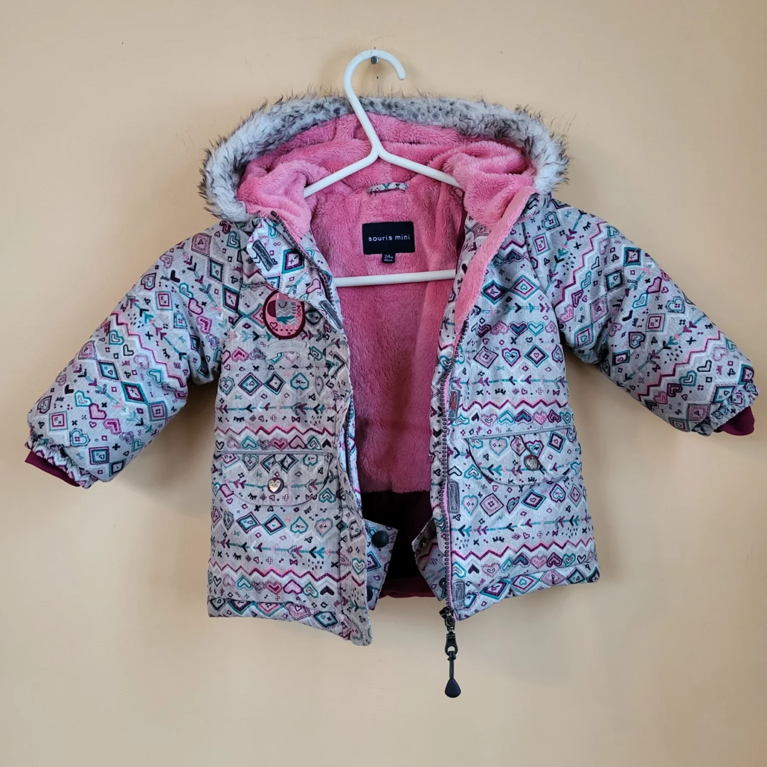 Image for Souris Mini Girls Winter Snowsuit Pink Size 24M