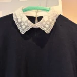 Thumbnail for Jumper with a lace collar