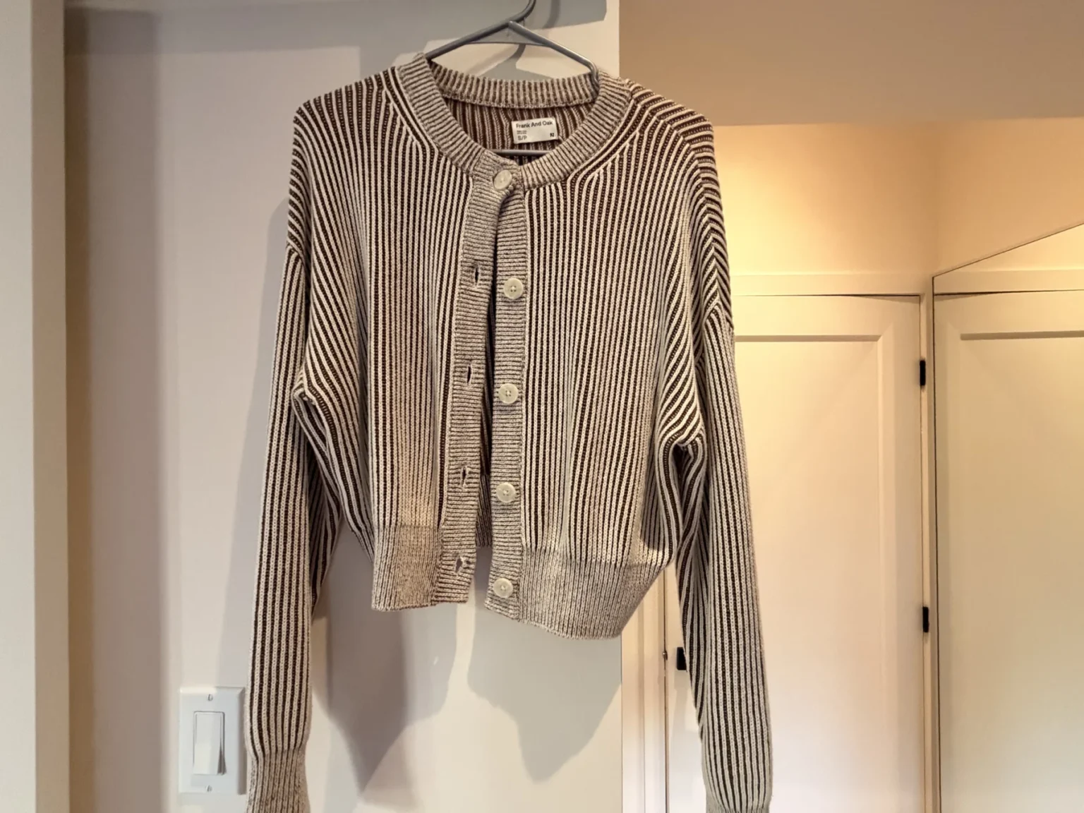 Featured image for White and brown striped waistcoat