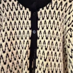 Thumbnail for Gilet en laine rayé bleu marine et blanc