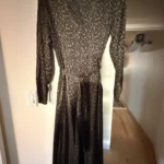 Thumbnail for Mid-length leopard-print dress