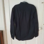 Thumbnail for Frank and Oak Chemise noire Oxford The Jasper à manche longue 100% Cotton XL