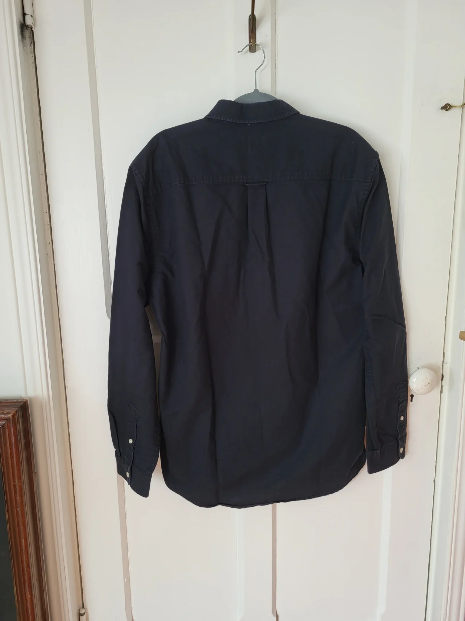 Image for Frank and Oak Chemise noire Oxford The Jasper à manche longue 100% Cotton XL