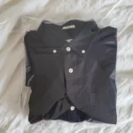 Thumbnail for Frank and Oak Chemise noire Oxford The Jasper à manche longue 100% Cotton XL