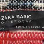 Thumbnail for Manteau/veste oversize Zara motif Sud-Ouest avec franges
