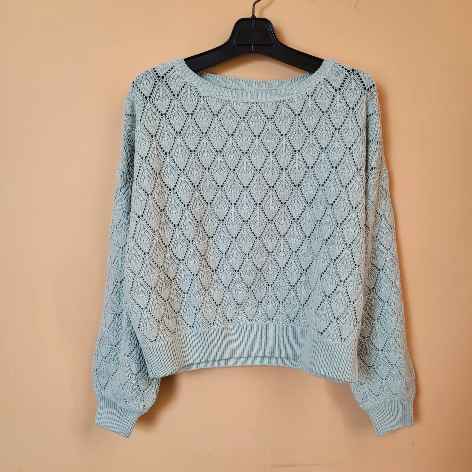 Image for Chandail en tricot de coton biologique 😍🌎 Twik Simons, vert menthe, taille L