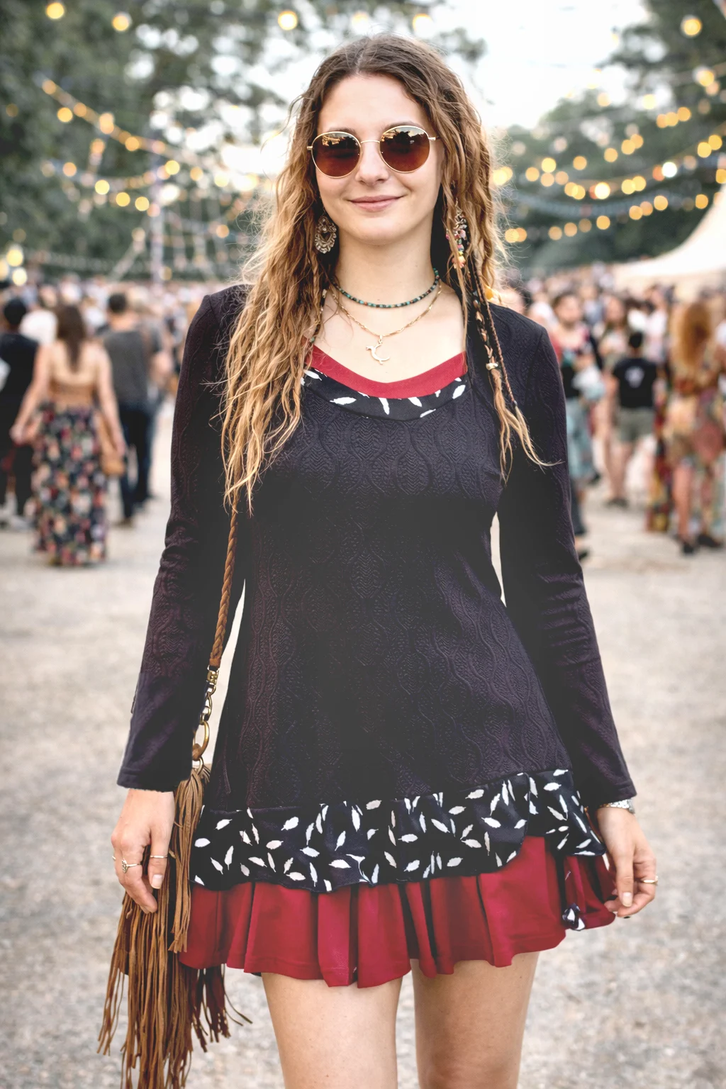 Unique tunic dress, handmade in Quebec by Rien ne se perd Rien ne se perd seconde main