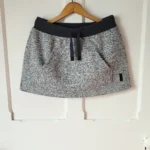 Thumbnail for Roots Mini Skirt‎ Marled Gray Fleece Small