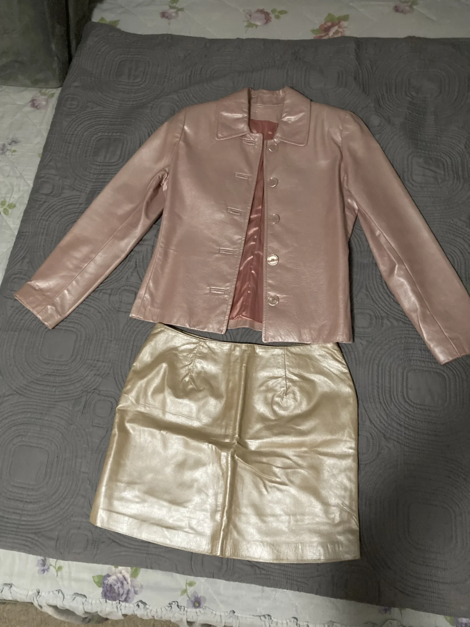 Featured image for Danier leather jacket and skirt