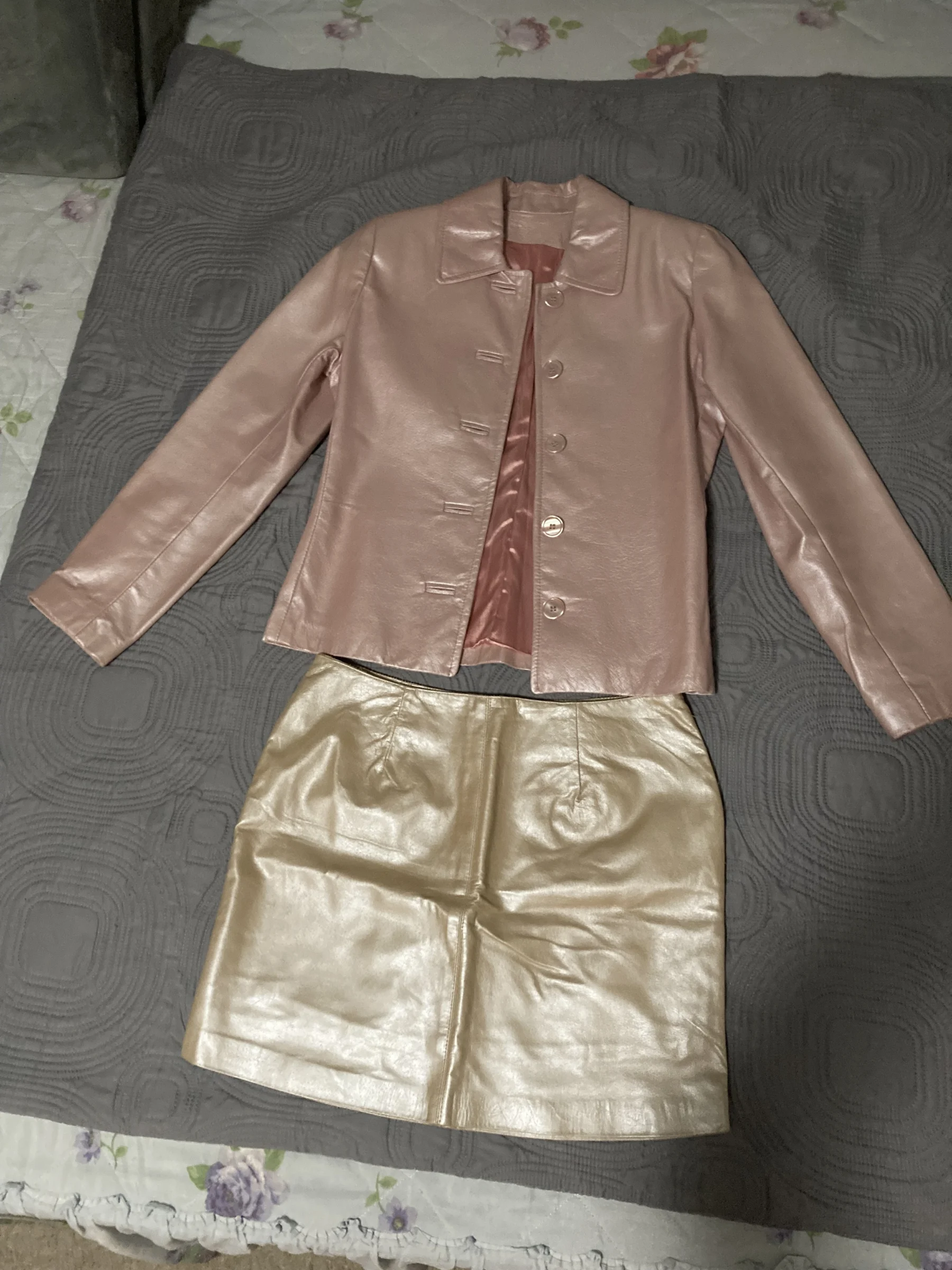 Veste et jupe en cuir Danier Danier seconde main