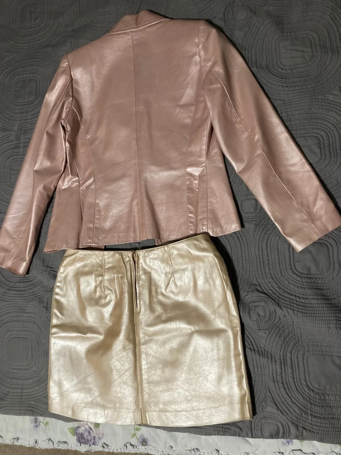 Image for Danier leather jacket and skirt