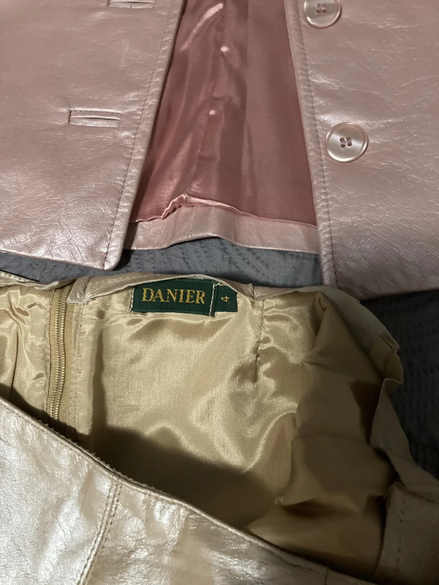 Image for Danier leather jacket and skirt