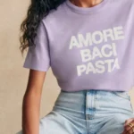 Featured thumbnail for 🌷T-shirt Amore, Baci, Pasta - Sézane