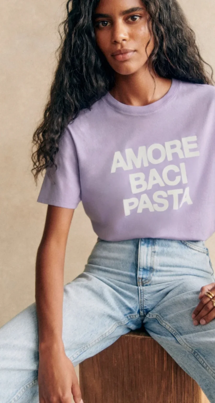 Featured image for 🌷T-shirt Amore, Baci, Pasta - Sézane