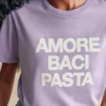 Thumbnail for 🌷T-shirt Amore, Baci, Pasta - Sézane