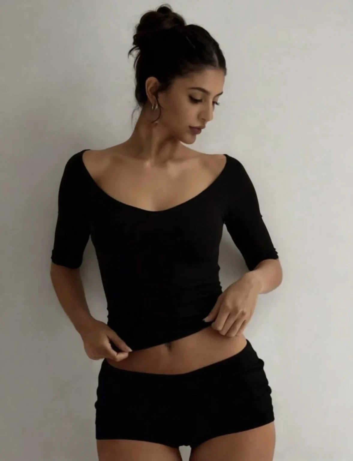 Featured image for Reversible 3/4-sleeve top, medium