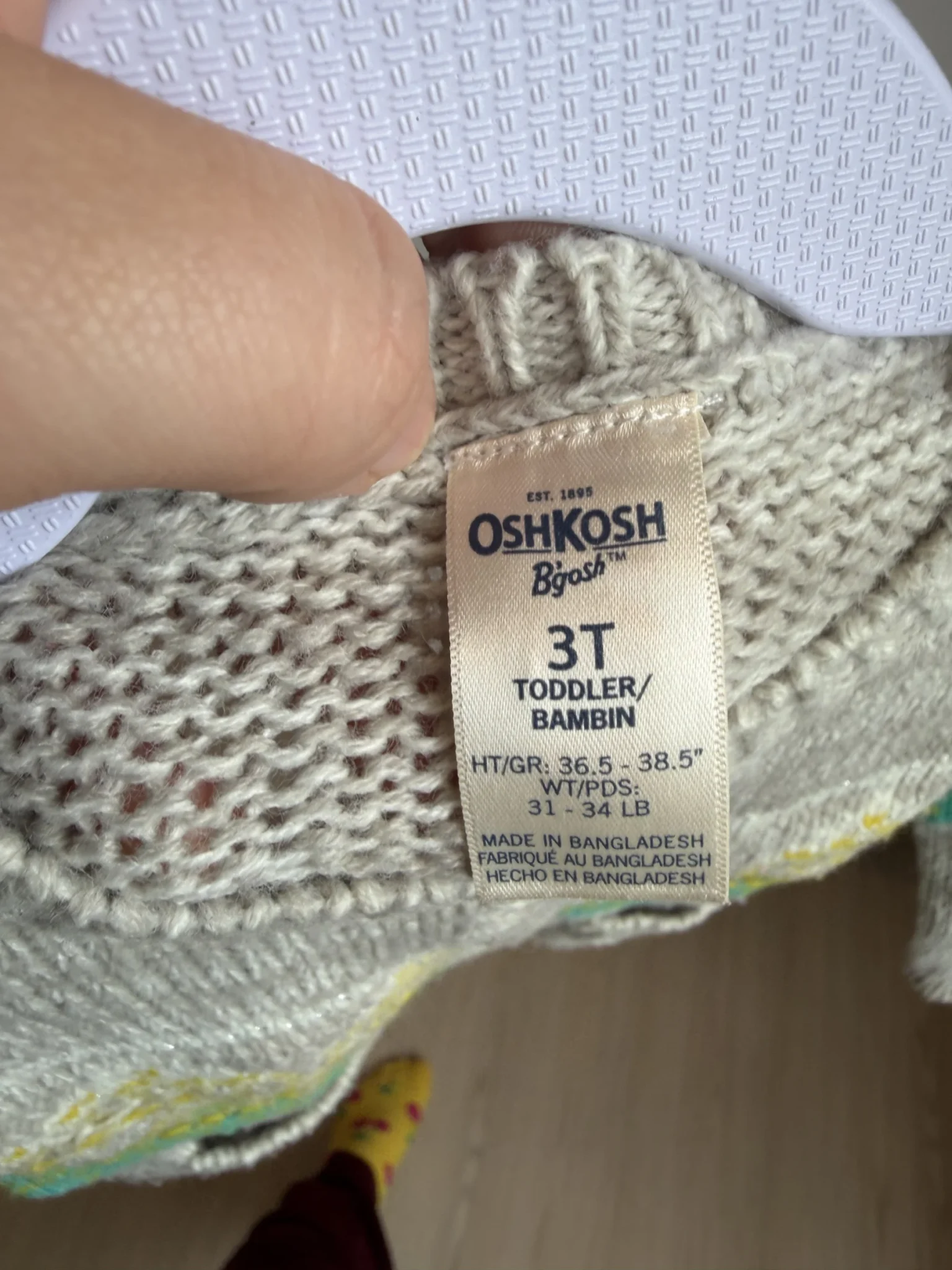 Image for Oshkosh Knitwear, Size 3T