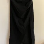 Thumbnail for Long Zara skirt with a slit and draping