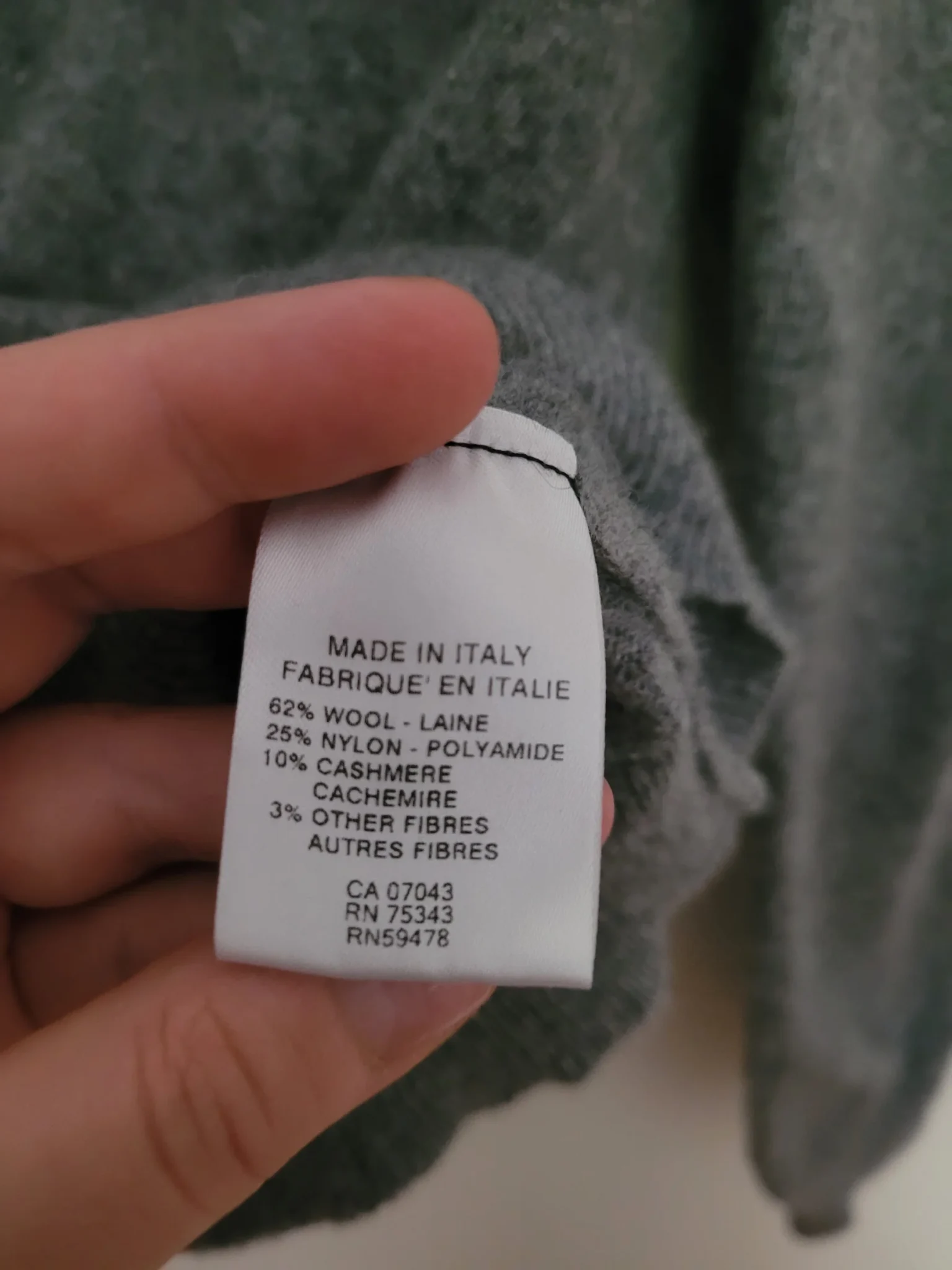 Image for 1/4-zip cashmere jumper