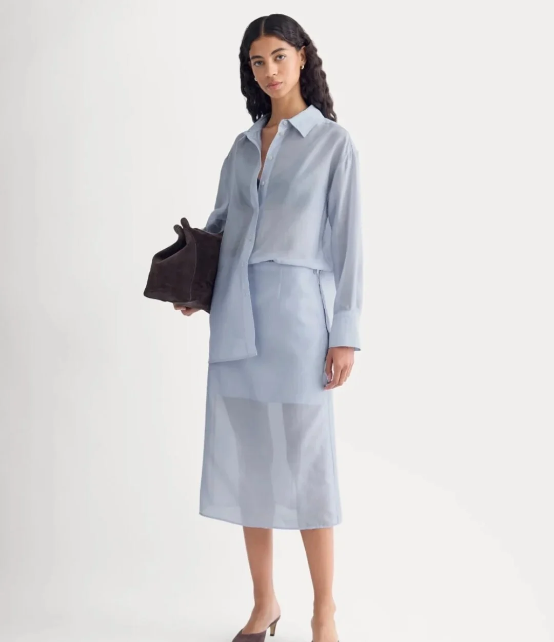 Everlane jupe soie /coton Everlane seconde main