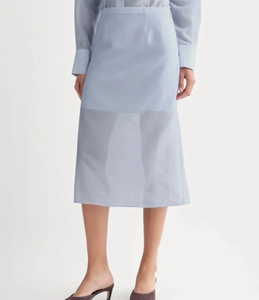 Image for Everlane silk and cotton skirt