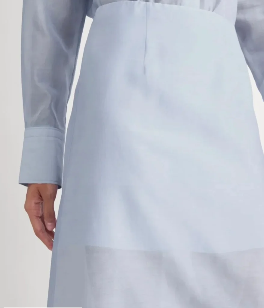 Image for Everlane silk and cotton skirt