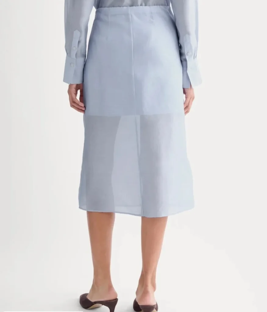 Image for Everlane silk and cotton skirt