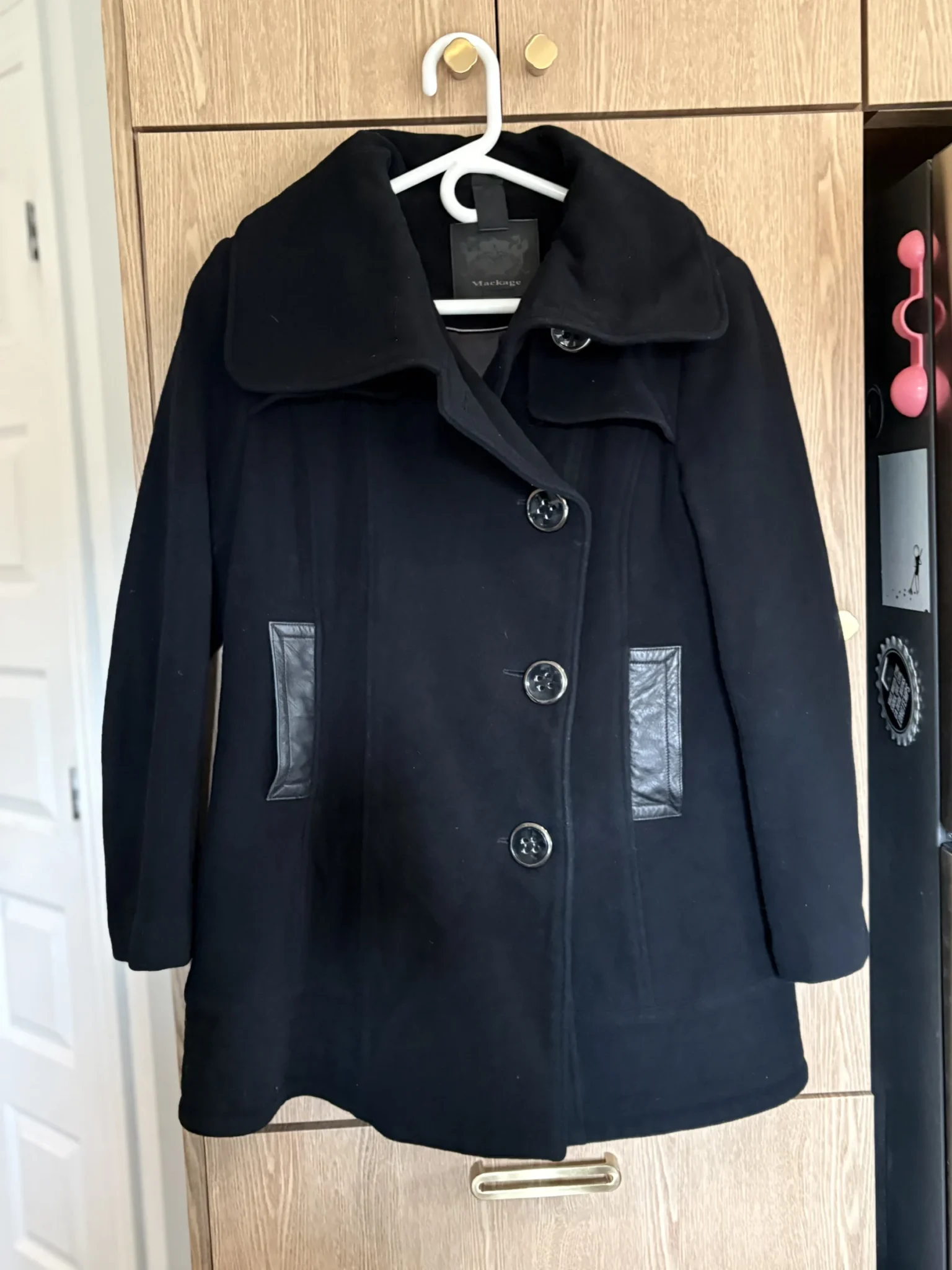 Image for Manteau caban col entonnoir