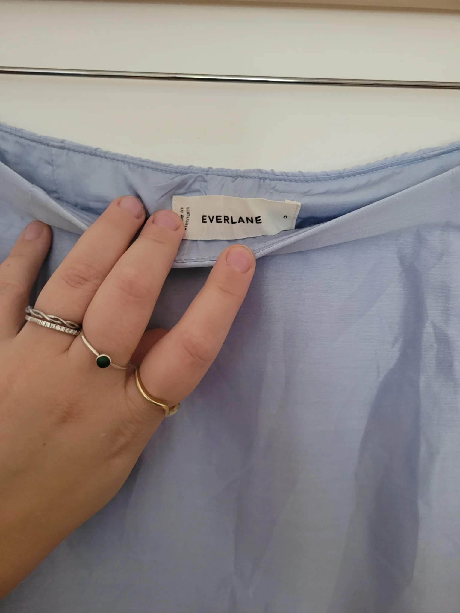 Image for Everlane silk and cotton skirt