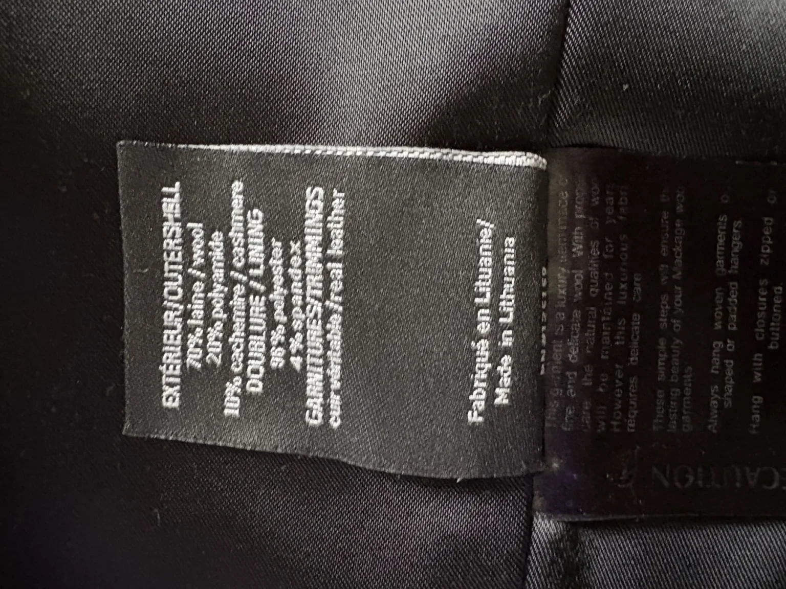 Image for Manteau caban col entonnoir