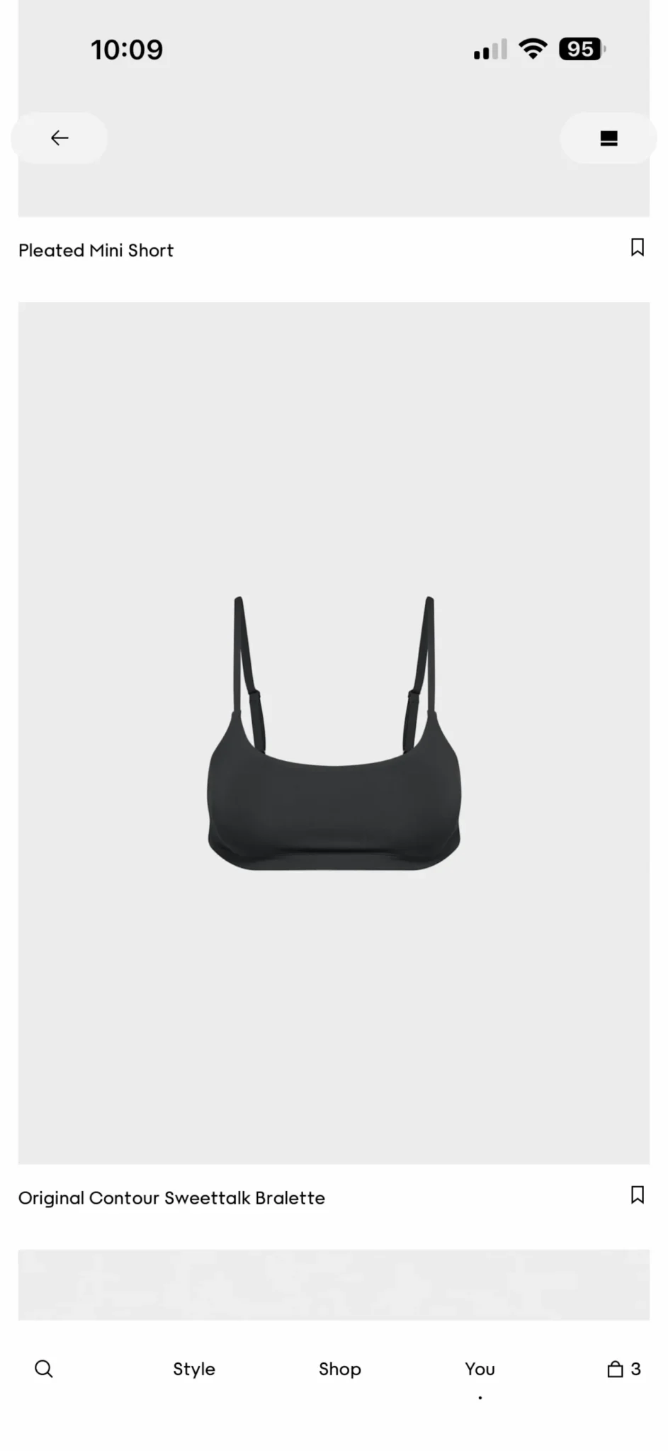 Featured image for Bralette aritzia tissu contour medium