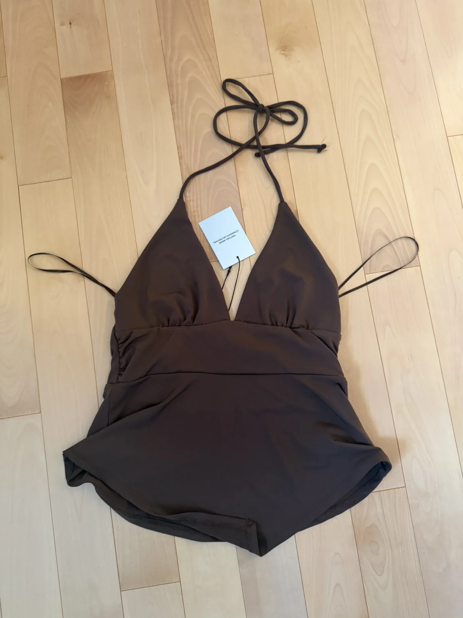 Featured image for Haut style sortie brun chocolat medium