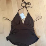 Thumbnail for Haut style sortie brun chocolat medium