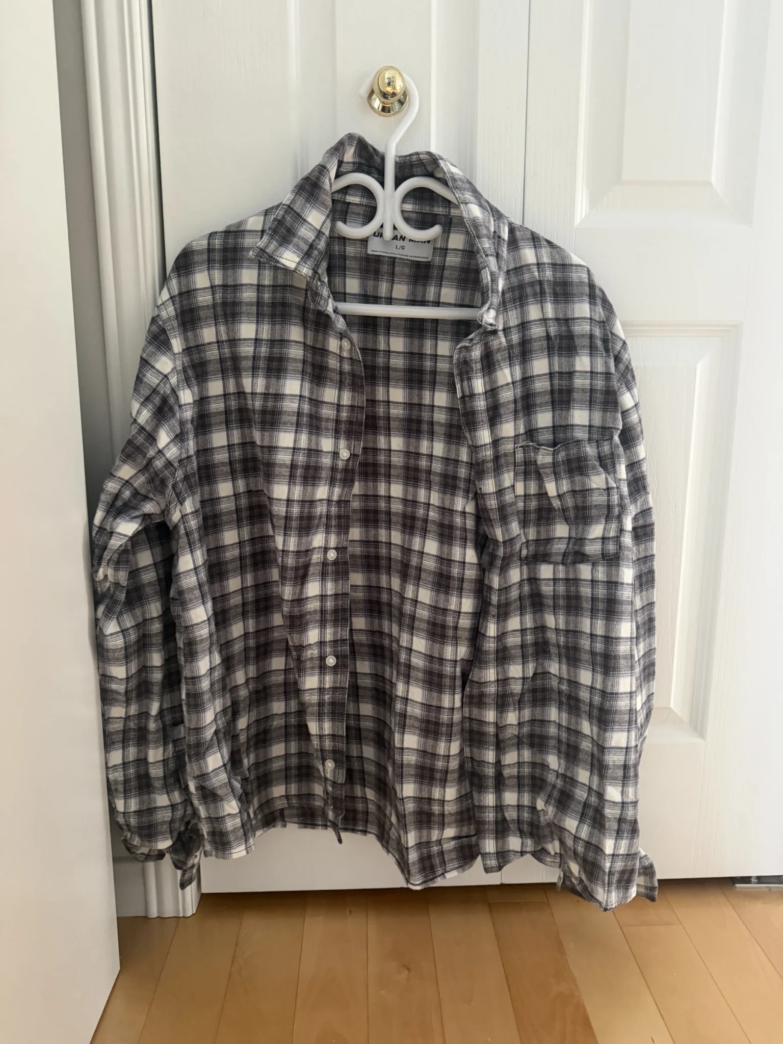 Image for Oversized blue, white and grey shirt