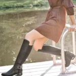 Thumbnail for Over the knee boots Black leather, Vince Camuto Pordalia style, size 10