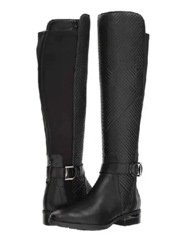 Image for Over the knee boots Black leather, Vince Camuto Pordalia style, size 10
