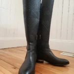 Thumbnail for Over the knee boots Black leather, Vince Camuto Pordalia style, size 10