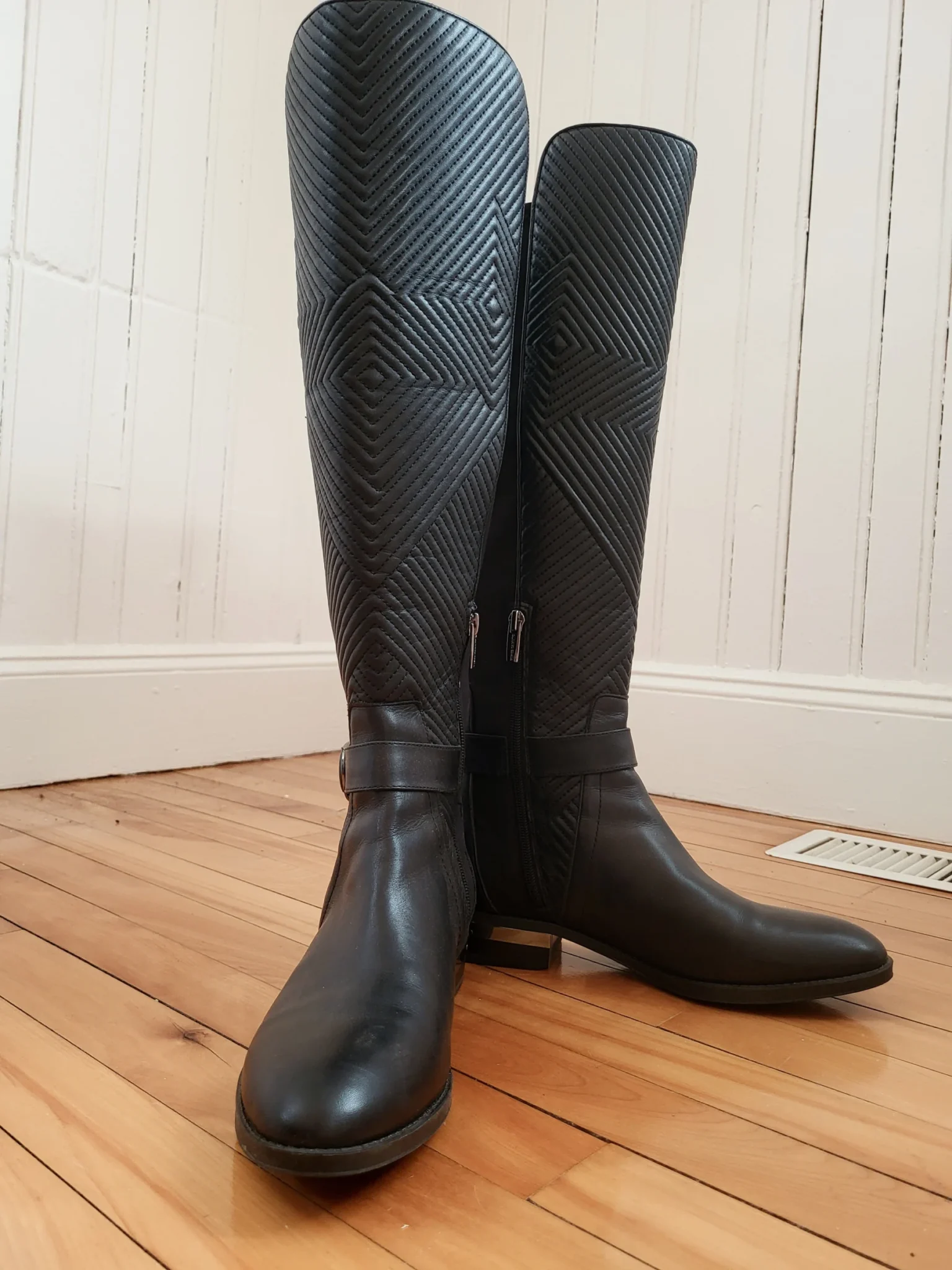 Image for Over the knee boots Black leather, Vince Camuto Pordalia style, size 10