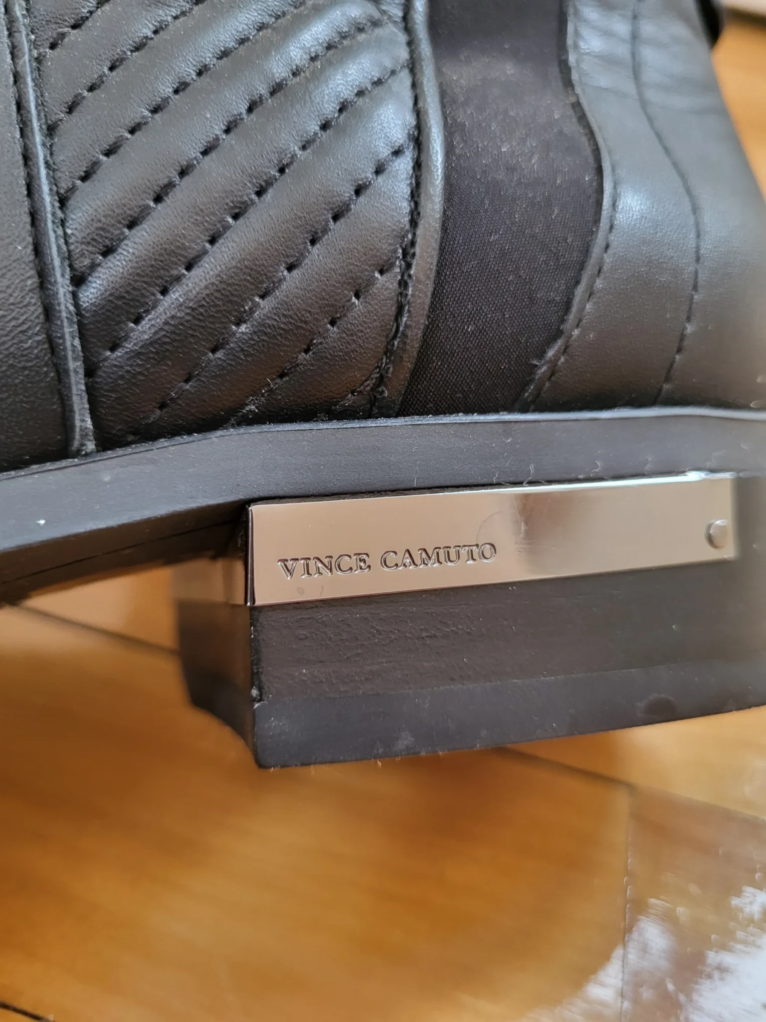 Image for Over the knee boots Black leather, Vince Camuto Pordalia style, size 10