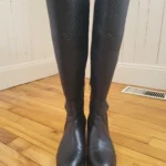 Thumbnail for Over the knee boots Black leather, Vince Camuto Pordalia style, size 10