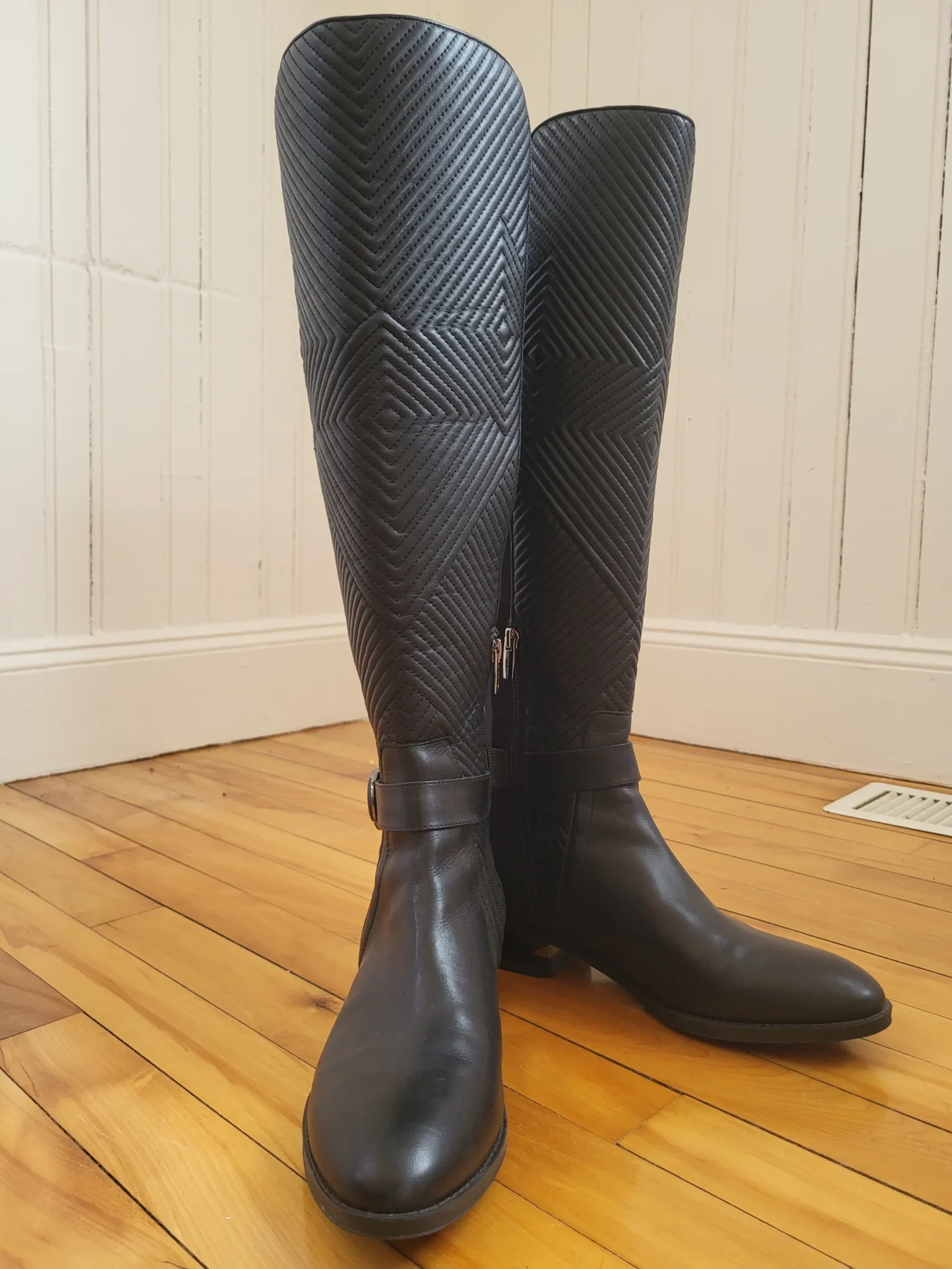 Image for Over the knee boots Black leather, Vince Camuto Pordalia style, size 10