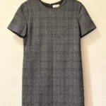 Featured thumbnail for Babaton (Aritzia) | Robe droite à carreaux gris en laine et cachemire – Taille 10