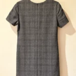 Thumbnail for Babaton (Aritzia) | Robe droite à carreaux gris en laine et cachemire – Taille 10