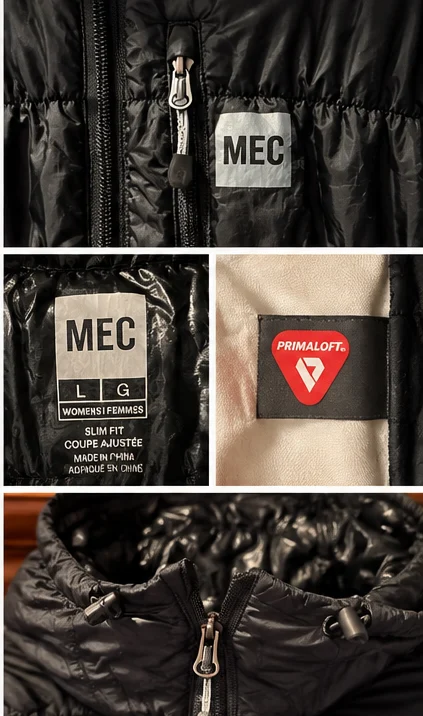 Image for MEC | Black Primaloft quilted jacket – Women’s – Size L