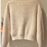 Thumbnail for Vero Moda | Cardigan crème à torsades avec citrons brodés – Taille M