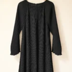 Thumbnail for Part Two | Robe noire plissée manches longues – Taille 36