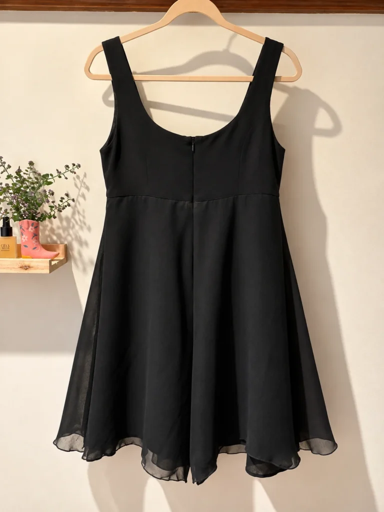 Image for Rodier | Robe noire fluide à boutons bijoux – Taille 38