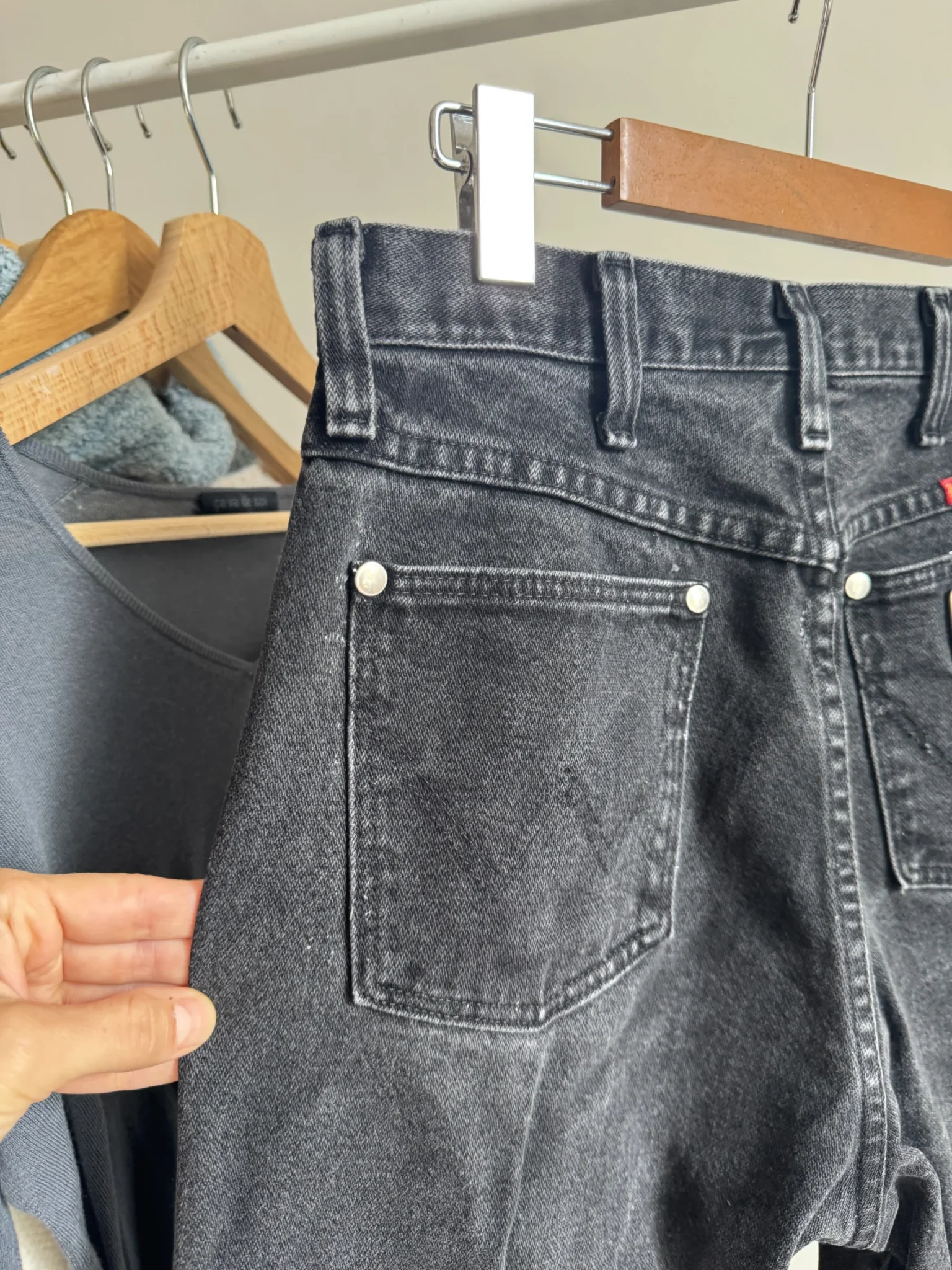 Image for Jeans Wrangler 14MWZWK Cowboy Cut Noir Jambe Droite