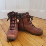 Thumbnail for Winter Boots Blondo Waterproof AquaProtect, Cognac Brown Leather, Size 8