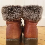 Thumbnail for Winter Boots Blondo Waterproof AquaProtect, Cognac Brown Leather, Size 8
